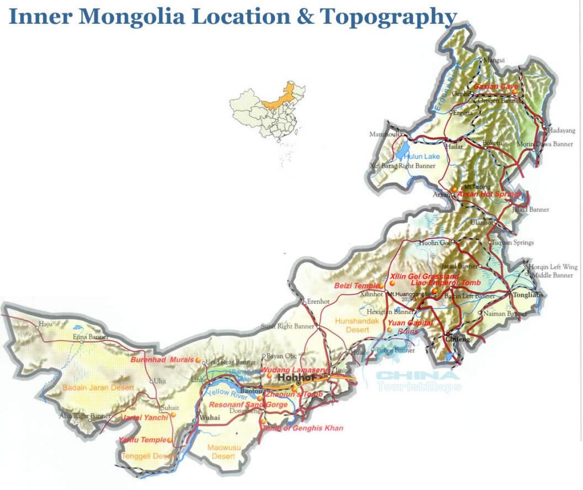 Mongolia exterior mapa