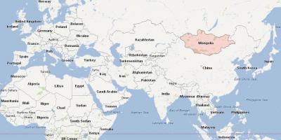 Mapa de Mongolia mapa de asia