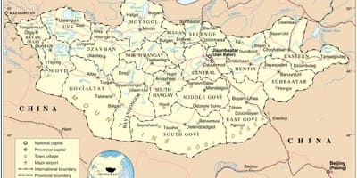 Mongolia país mapa