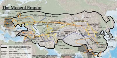 Mongol historia mapa