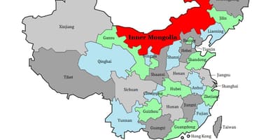 Mapa de Mongolia rexión